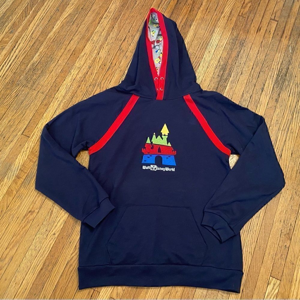 Walt Disney World Parks Merchandise 2020 embroidered castle navy kids hoodie